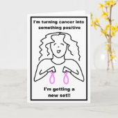 Kanker van de borst - ik krijg een nieuwe reeks!! kaart (Gele Bloem)