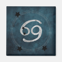 Kanker van de Crab Black Silver zodiac constellati Magneet