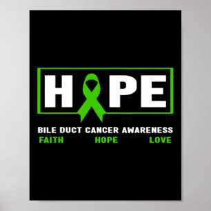 Kanker van de galwegen - Hoop Galwegkanker Bewustz Poster