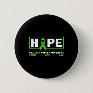 Kanker van de galwegen - Hoop Galwegkanker Bewustz Ronde Button 5,7 Cm