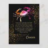 Kanker van de krab briefkaart (Voorkant)