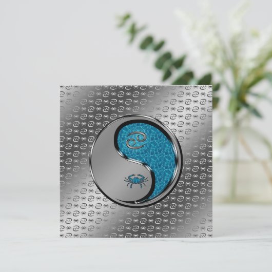 Kanker van de krab kaart (Staand voorkant)