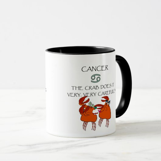 Kanker van de krab Mok (Voorkant rechts)