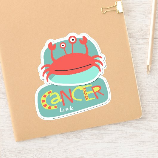 Kanker van de kruipdierentuin sticker (Notitieboek)