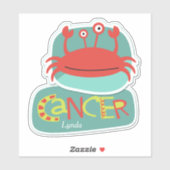 Kanker van de kruipdierentuin sticker (Vel)