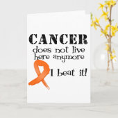 Kanker van de leukemie leeft niet hier meer kaart (Gele Bloem)