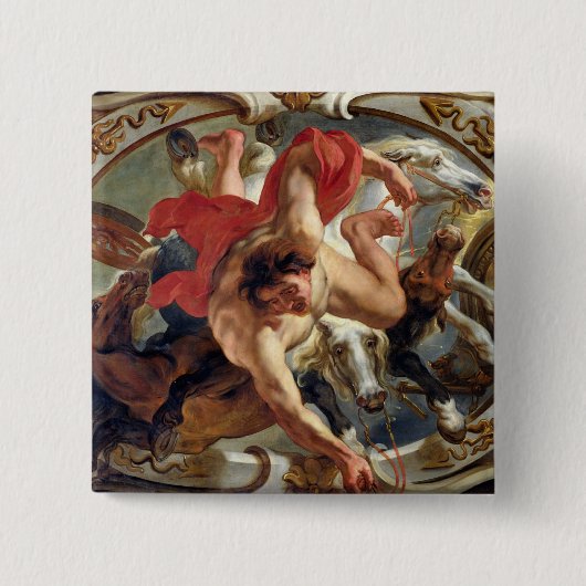 Kanker, van de Tekenen van de Zodiac Vierkante Button 5,1 Cm (Voorkant)