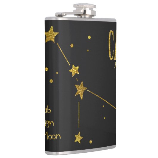 Kanker van het krab Star-teken Heupfles (Rechts)