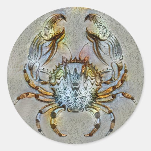 Kanker Venetië Ronde Sticker (Voorkant)