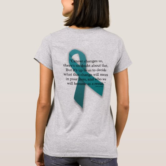 Kanker verandert ons inspirerend t-shirt (Achterkant)
