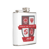 Kanker Verjaardag Crest™ voor 1-22 juli Heupfles (Rechts)
