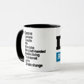 Kanker veroorzaakt! mokken (Voorkant links)