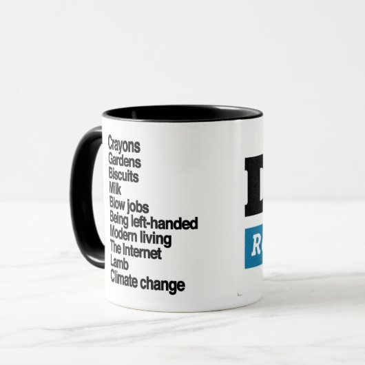 Kanker veroorzaakt! mokken (Voorkant links)