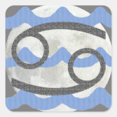 Kanker Vierkante Sticker (Voorkant)