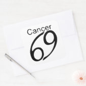 Kanker Vierkante Sticker (Envelop)