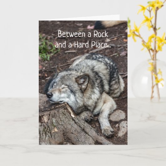 Kanker Voelt Als Tussen Een Steen En Een Harde Pla Kaart (Gele Bloem)