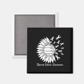 Kanker Volleybal Mom Oma Roze Lint Magneet (Voorkant / Achterkant)