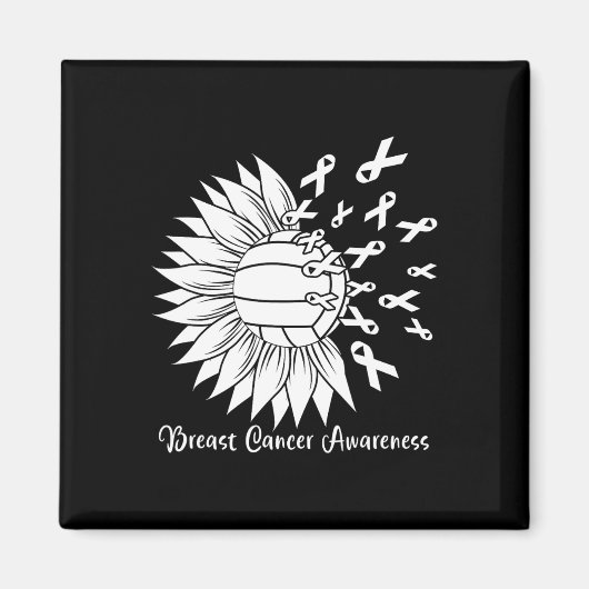 Kanker Volleybal Mom Oma Roze Lint Magneet (Voorkant)