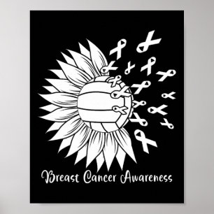 Kanker Volleybal Mom Oma Roze Lint Poster