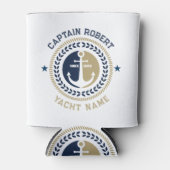 Kanker voor blauwe en gouden zeeschepen blikjeskoeler (Voorkant)