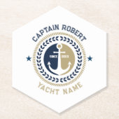 Kanker voor blauwe en gouden zeeschepen kartonnen onderzetters (Voorkant)