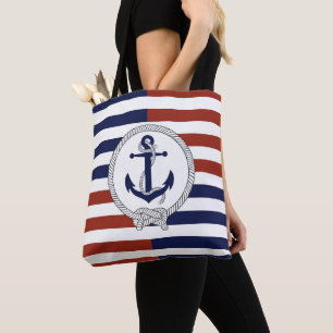 Kanker voor het blauwe marineschip voor de marine, tote bag
