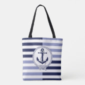 Kanker voor het blauwe marineschip voor de Noordze Tote Bag (Achterkant)