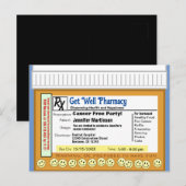 Kanker Vrij RX voor Plezier Briefkaart (Voorkant / Achterkant)