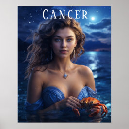 Kanker Vrouw astrologisch Poster