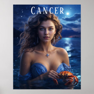 Kanker Vrouw astrologisch Poster