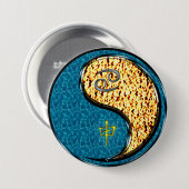 Kanker & Vuur Aap Ronde Button 7,6 Cm (Voorkant /achterkant)