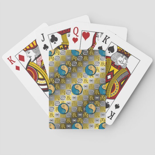 Kanker & Vuur Draak Pokerkaarten (Achterkant)