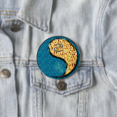 Kanker & Vuur Hond Ronde Button 7,6 Cm (In situ)