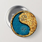 Kanker & Vuur Konijn Ronde Button 7,6 Cm (Voorkant /achterkant)