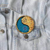 Kanker & Vuurhaan Ronde Button 7,6 Cm (In situ)