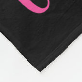 Kanker Warrior Black Woman Borstkanker Bewustzijn Fleece Deken (Hoek)