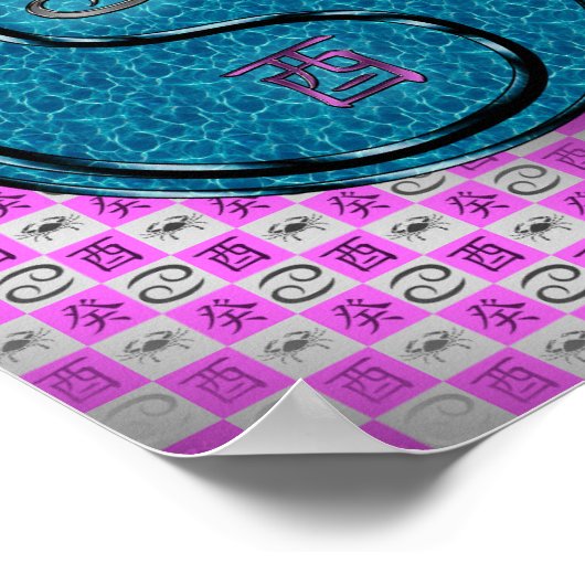 Kanker & Water Haan Poster (Hoek)