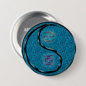 Kanker & Water Haan Ronde Button 7,6 Cm (Voorkant /achterkant)