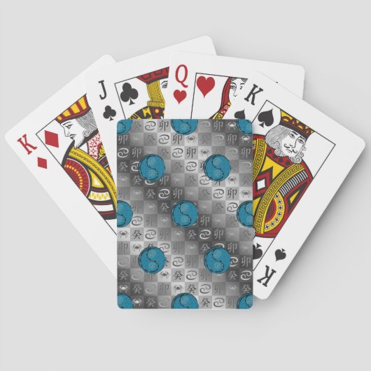Kanker & Water Konijn Pokerkaarten (Achterkant)