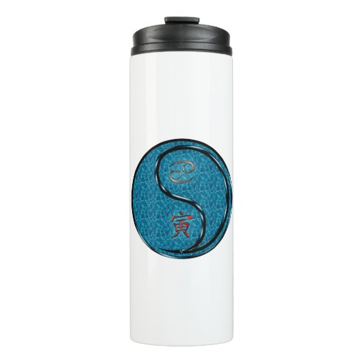 Kanker & Water Tijger Thermosbeker (Voorkant)