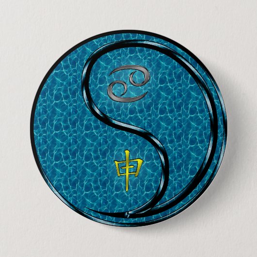 Kanker & Wateraap Ronde Button 7,6 Cm (Voorkant)