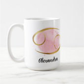 Kanker Waterverf Zodiac Design Coffee Koffiemok (Links)