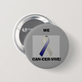 KANKER, WE, KAN-KER-VIVE! RONDE BUTTON 5,7 CM (Voorkant /achterkant)