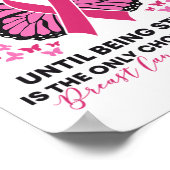 Kanker We weten niet hoe sterk we roze boter zijn Poster (Hoek)