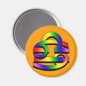 Kanker & Weegschaal GLBT Magneet (Voorkant / Achterkant)