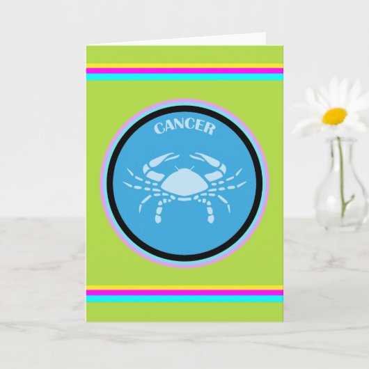 Kanker wenskaart kaart (Kleine Plant)
