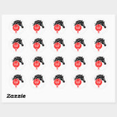 Kanker x Jaar van het Paard 2026 Ronde Sticker (Vel)