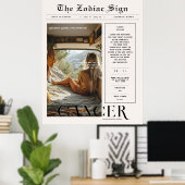 Kanker | Zodiac Astrologie Foto Krant Poster (Thuiskantoor)