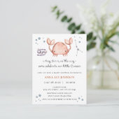 Kanker Zodiac Baby Shower Uitnodiging (Staand voorkant)
