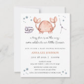 Kanker Zodiac Baby Shower Uitnodiging (Voorkant)